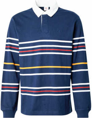 LEVI'S ® Tričko 'Union Rugby Shirt'  tmavomodrá / zlatá žltá / červená / biela