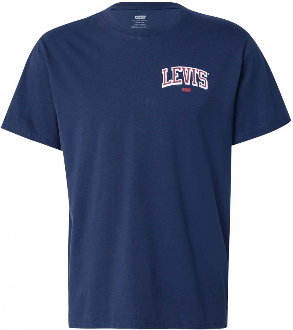 LEVI'S ® Tričko 'Relaxed Fit Tee'  tmavomodrá / čerešňová / biela