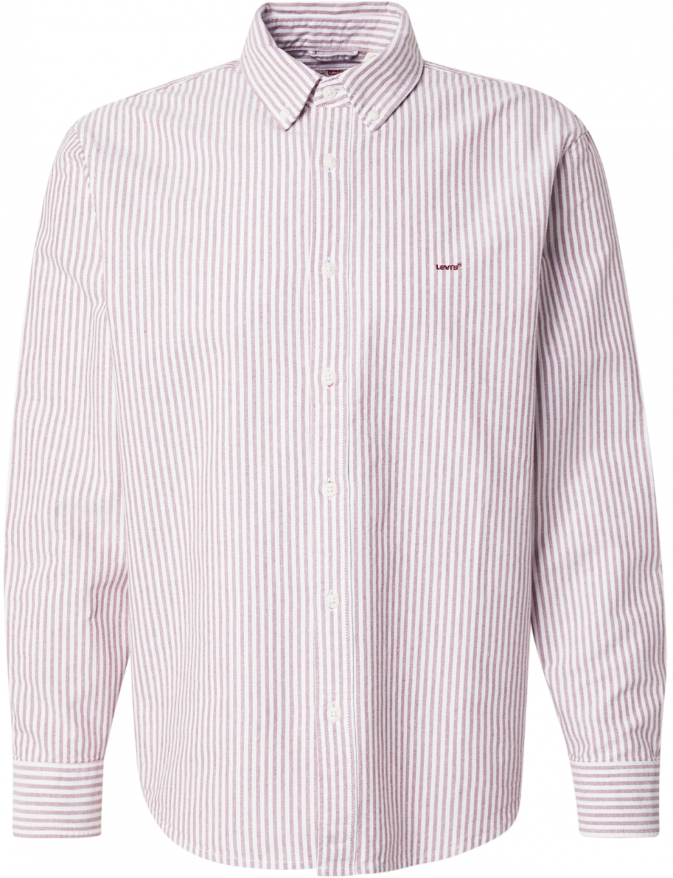 LEVI'S ® Košeľa 'Authentic Button Down Shirt'  hnedá / biela