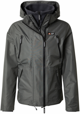 Superdry Prechodná bunda  tmavosivá