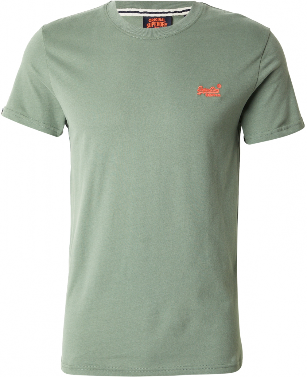 Superdry Tričko 'Essential'  zelená / oranžová