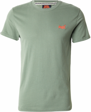 Superdry Tričko 'Essential'  zelená / oranžová