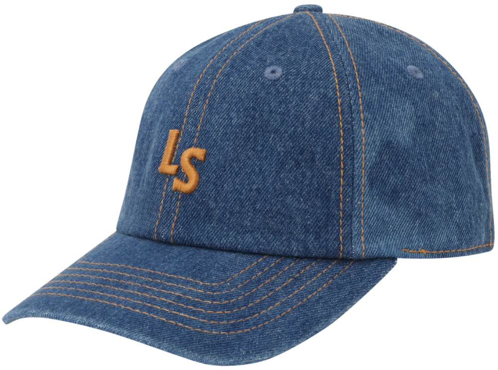 LEVI'S ® Čiapka 'Monogram Cap'  modrá denim / tmavožltá