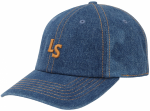 LEVI'S ® Čiapka 'Monogram Cap'  modrá denim / tmavožltá