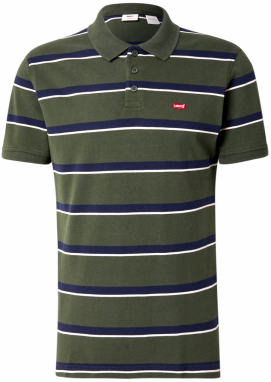 LEVI'S ® Tričko 'Housemark Polo'  tmavomodrá / tmavozelená / šedobiela