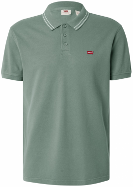 LEVI'S ® Tričko 'Housemark Polo'  smaragdová / biela