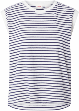 LEVI'S ® Top 'Boxy Tank Top'  námornícka modrá / biela