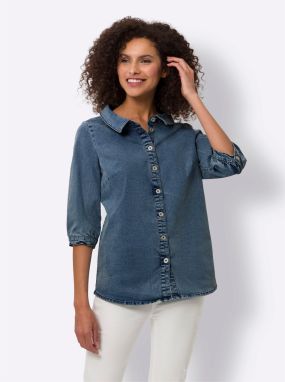 heine Blúzka  modrá denim