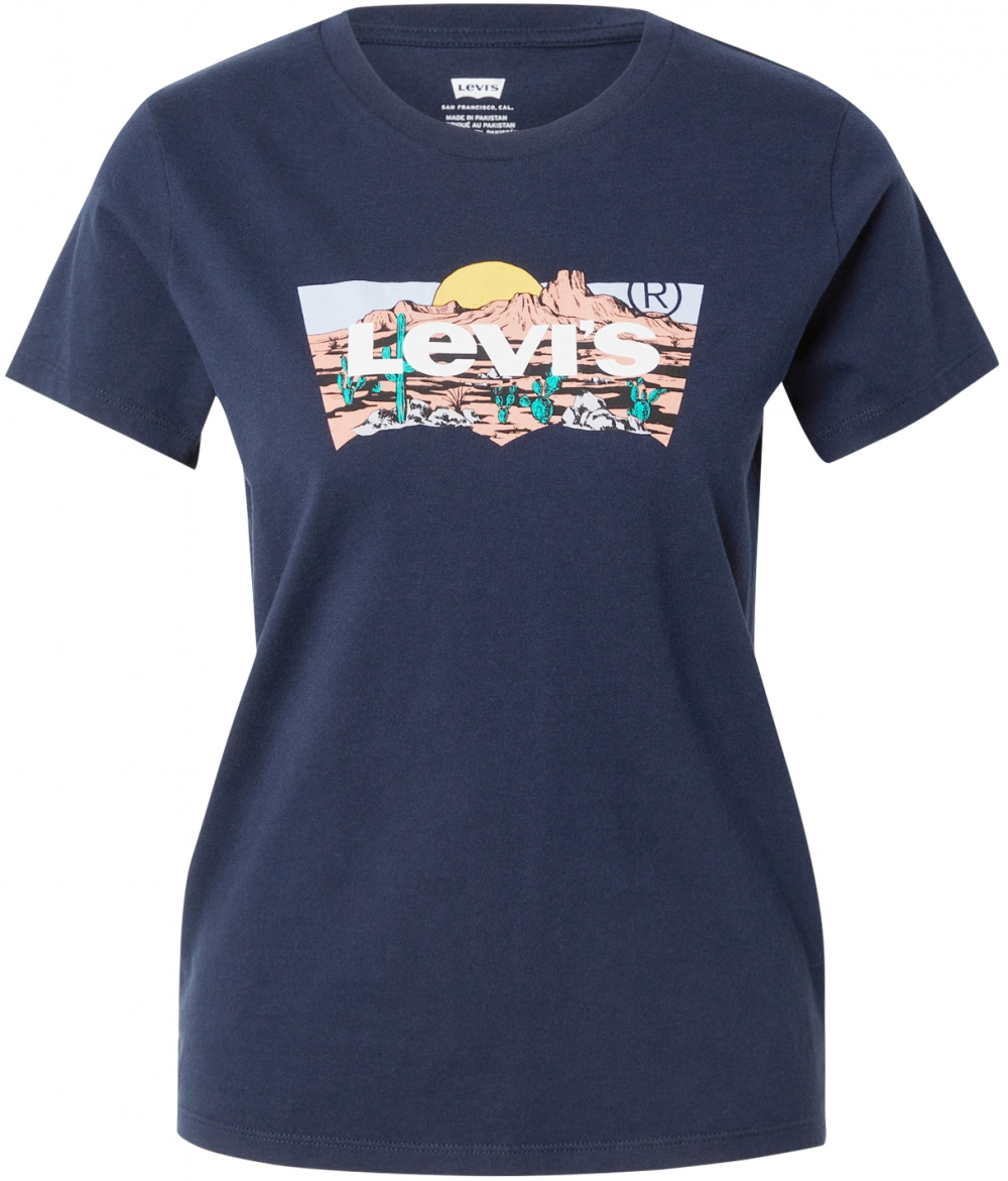 LEVI'S ® Tričko 'The Perfect Tee'  námornícka modrá / žltá / nefritová / biela