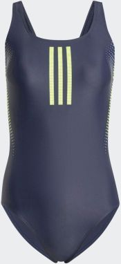 ADIDAS PERFORMANCE Športové jednodielne plavky  tmavomodrá / jablková