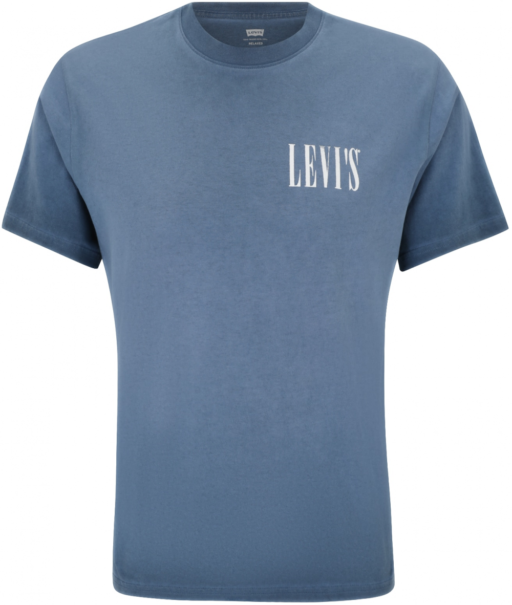 LEVI'S ® Tričko 'Relaxed Graphic Tee'  zafírová / šedobiela