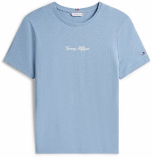 TOMMY HILFIGER Tričko 'CLASSIC'  svetlomodrá / biela