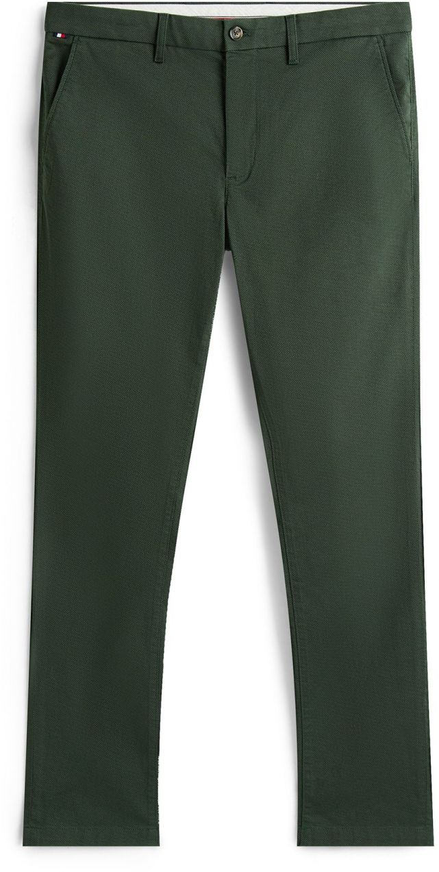TOMMY HILFIGER Chino nohavice  tmavozelená
