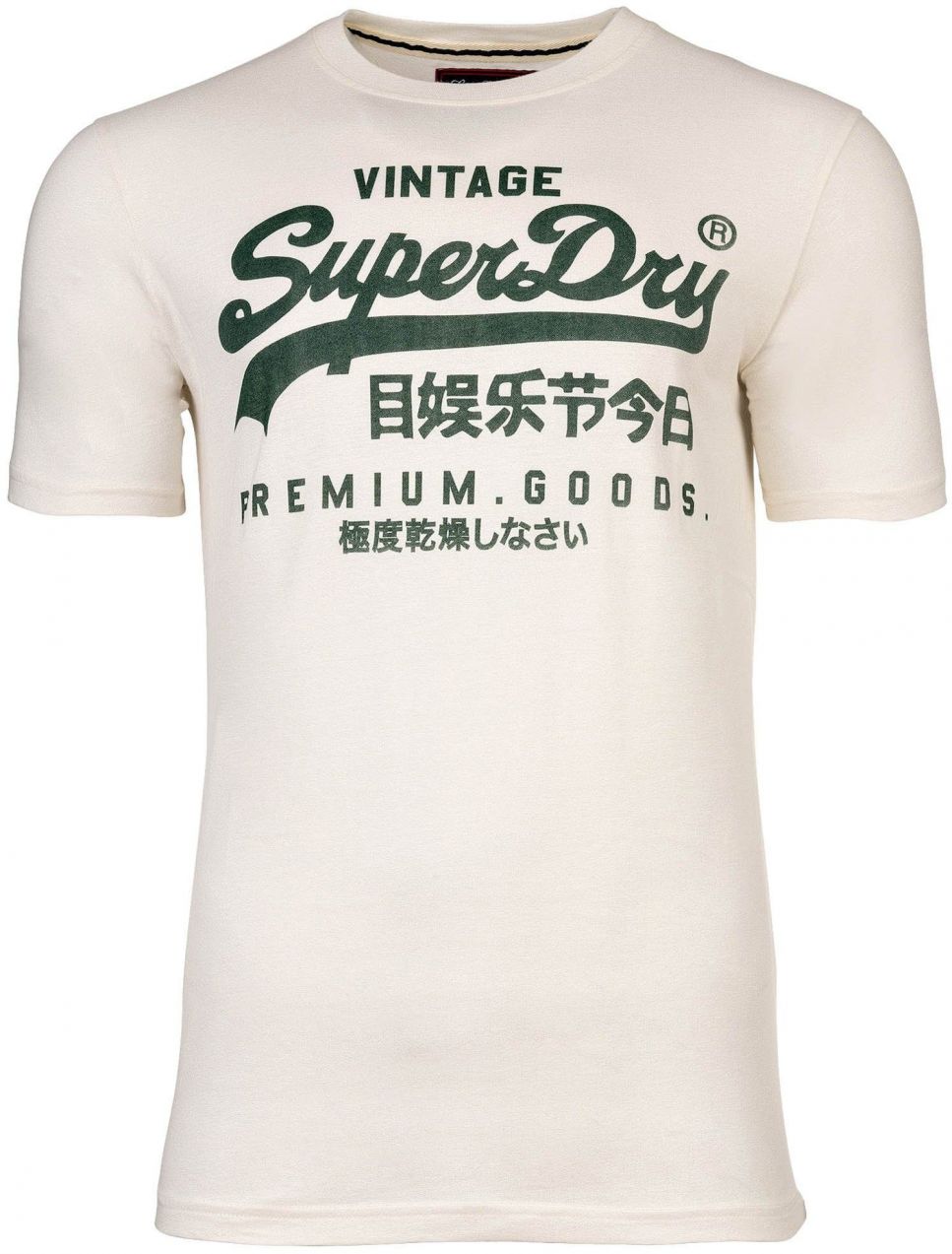 Superdry Tričko  jedľová / biela
