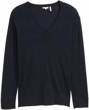 Tom Tailor Women + Sveter  námornícka modrá