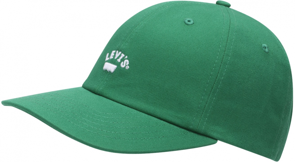 LEVI'S ® Čiapka 'Lazy Girl Logo Cap'  zelená / biela