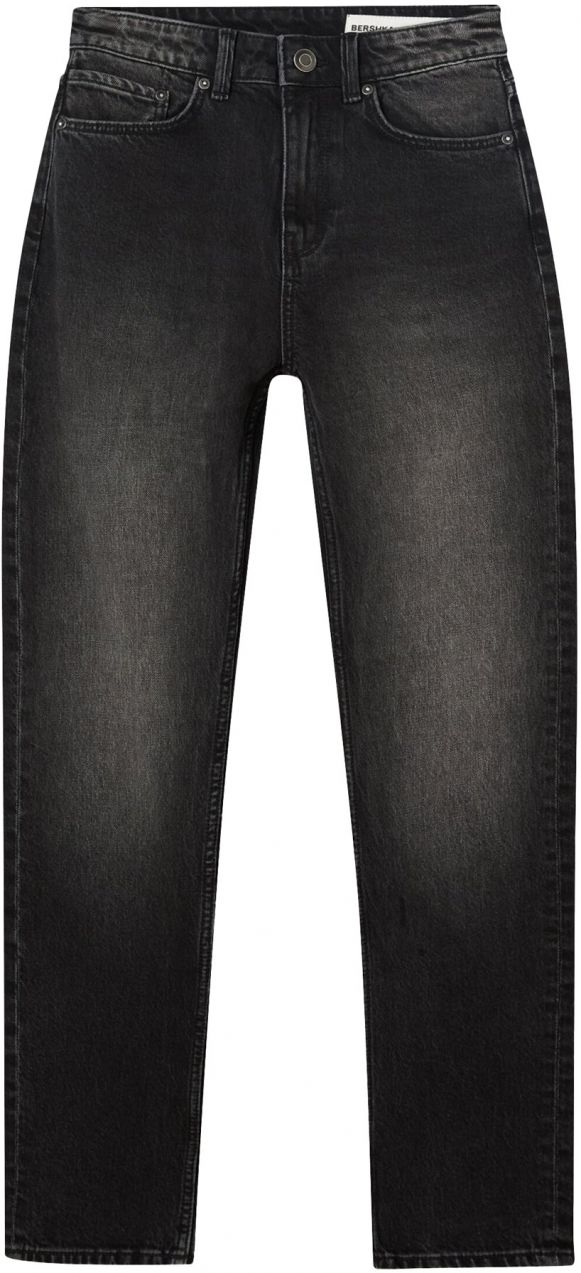 Bershka Džínsy  čierny denim