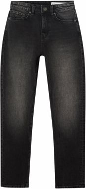 Bershka Džínsy  čierny denim