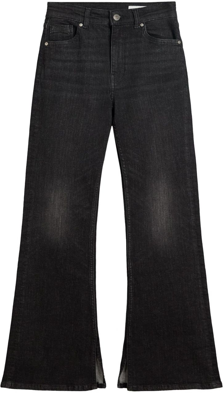 Bershka Džínsy  čierny denim