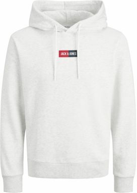 JACK & JONES Mikina 'JJPAN'  námornícka modrá / červená / biela melírovaná