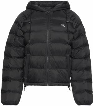 Calvin Klein Jeans Prechodná bunda  čierna / biela