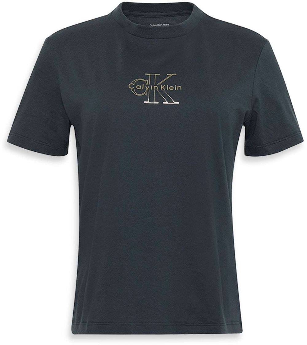 Calvin Klein Jeans Tričko 'CLASSIC'  námornícka modrá / zlatá