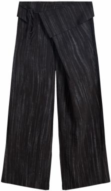 Bershka Nohavice  tmavosivá / čierna