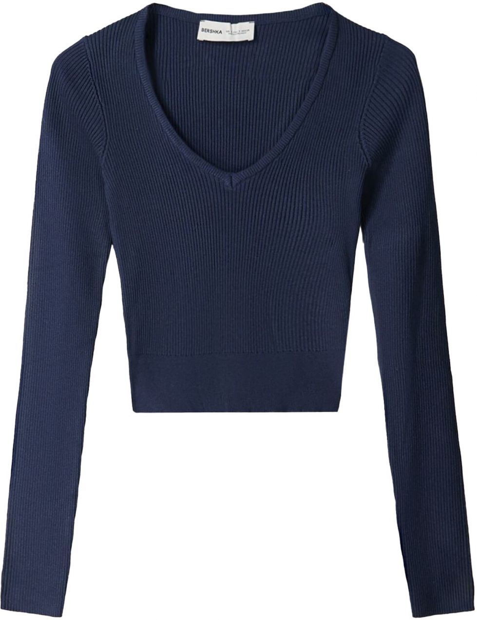Bershka Sveter  tmavomodrá