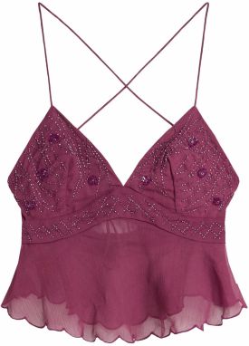 Bershka Top  burgundská
