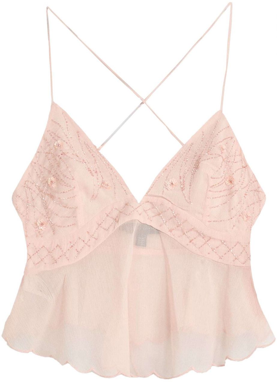 Bershka Top  ružová