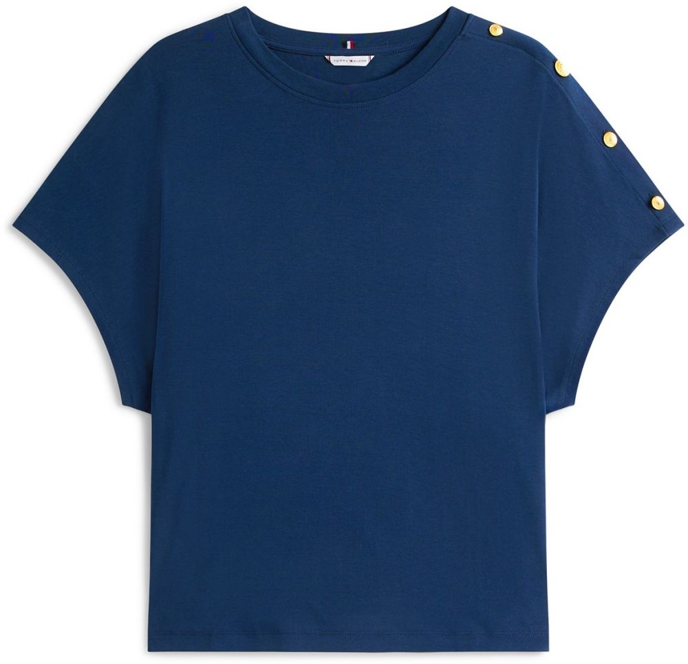 Tommy Hilfiger Curve Tričko  námornícka modrá