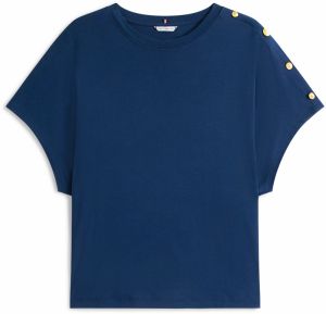 Tommy Hilfiger Curve Tričko  námornícka modrá