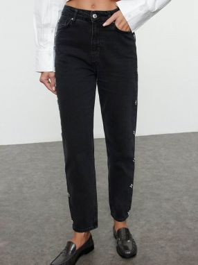 Trendyol Džínsy  čierny denim