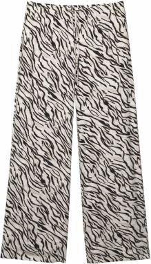 Pull&Bear Nohavice  kamenná / čierna / prírodná biela
