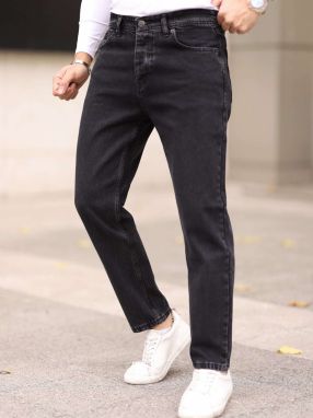 Trendyol Džínsy  čierny denim