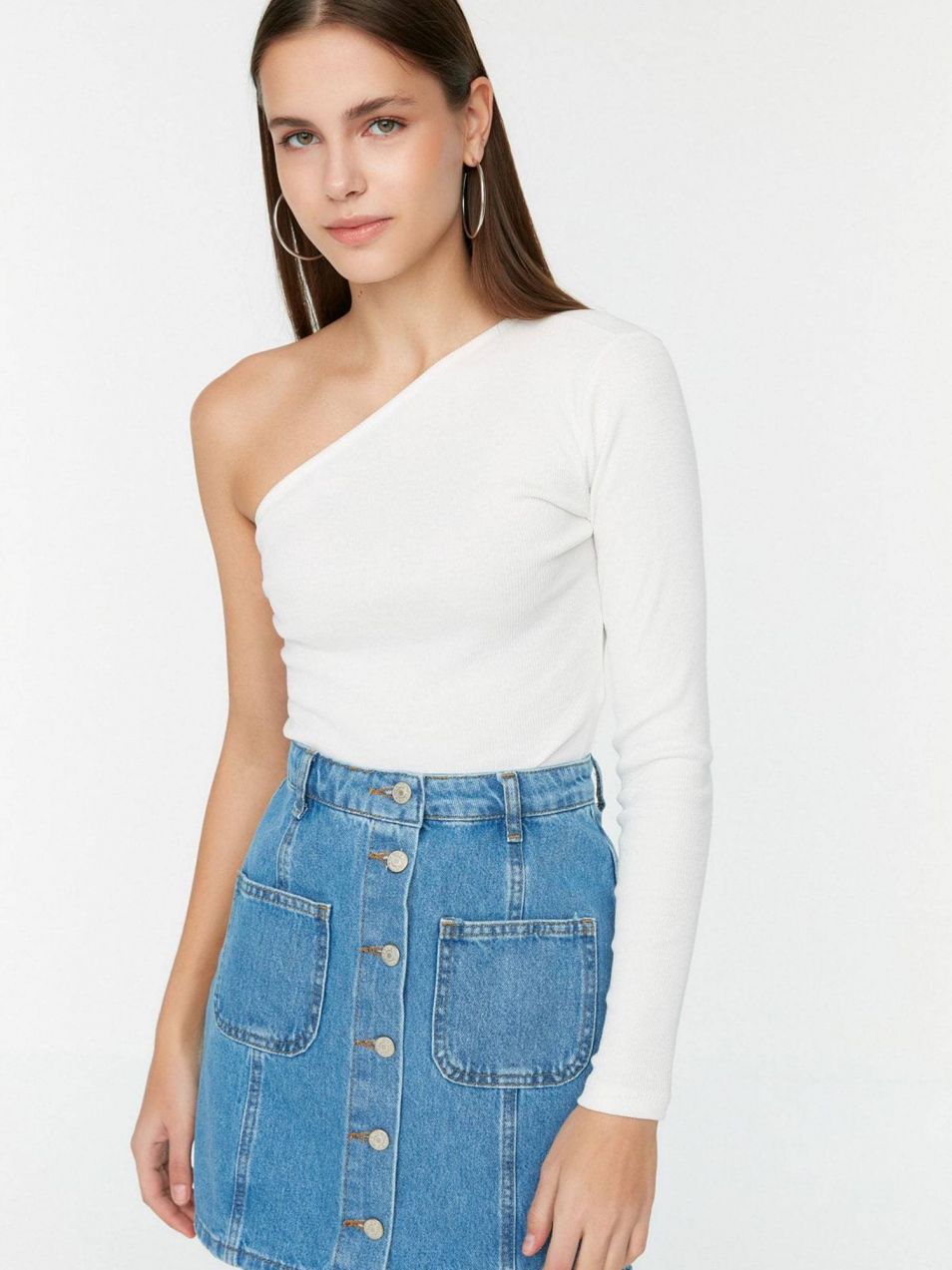 Trendyol Sukňa  modrá denim