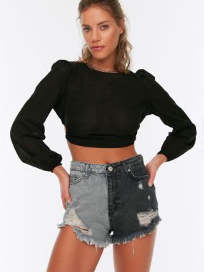 Trendyol Džínsy  antracitová / sivý denim