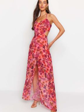 Trendyol Šaty  lososová / fuksia / ružová / jasne červená