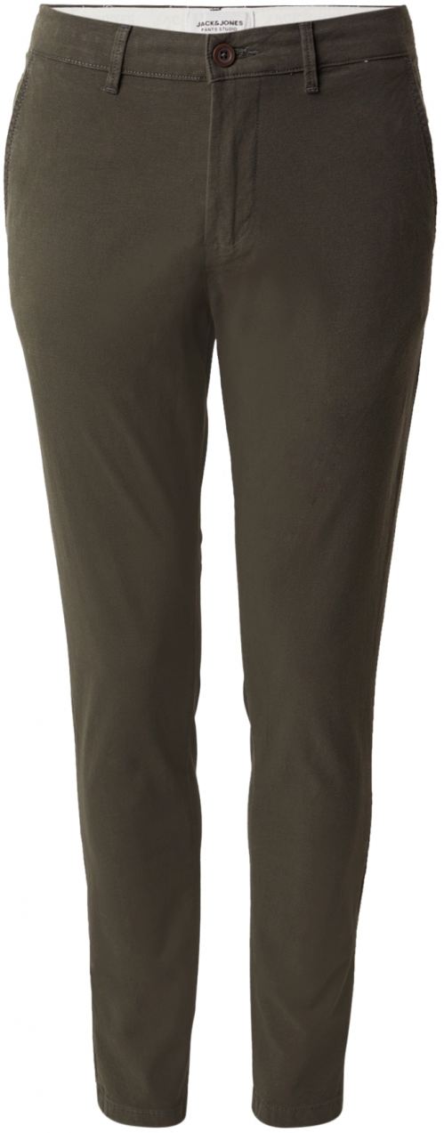 JACK & JONES Chino nohavice 'JPSTMARCO JJERIK'  tmavozelená