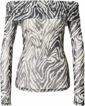 VERO MODA Tričko 'VMFLORY'  čierna / prírodná biela