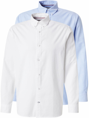 JACK & JONES Košeľa 'JJOXFORD'  svetlomodrá / biela