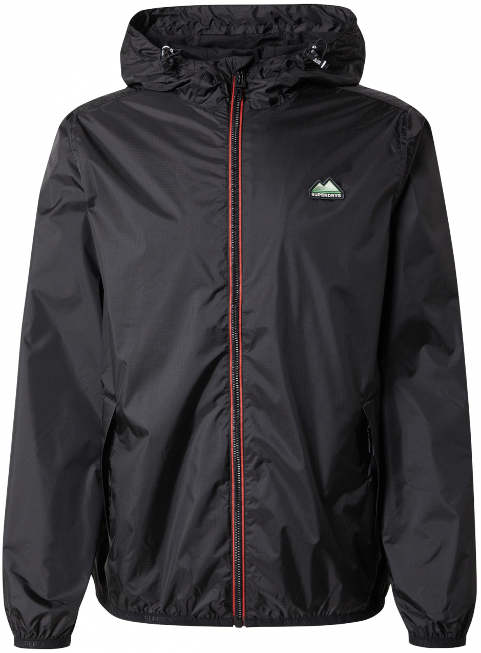 Superdry Prechodná bunda 'ESSENTIAL'  svetlozelená / červená / čierna / biela