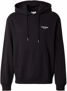 Calvin Klein Jeans Mikina  čierna / biela