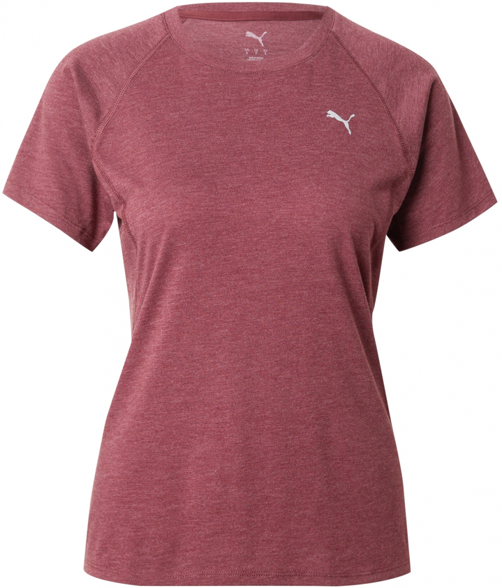 PUMA Funkčné tričko 'VELOCITY'  svetlosivá / čerešňová
