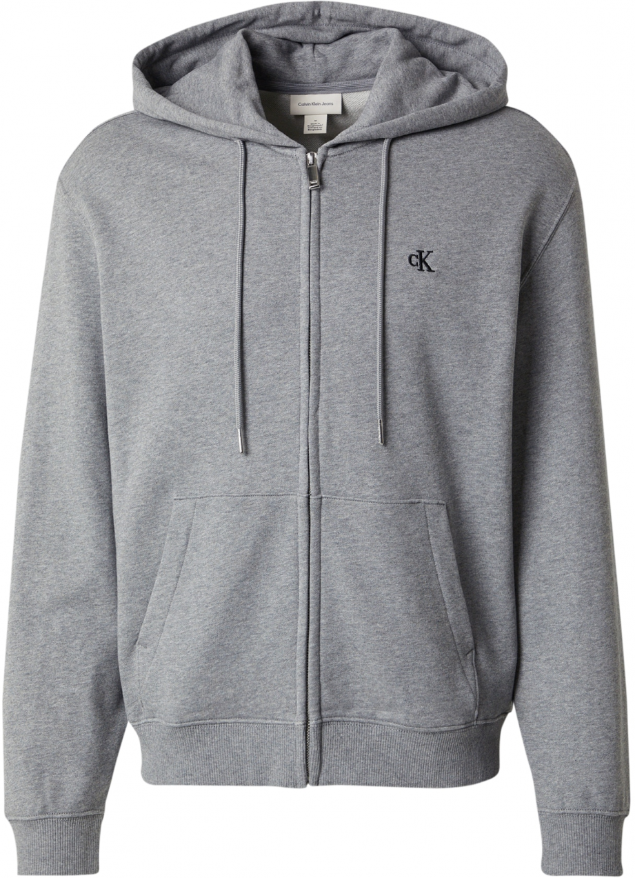 Calvin Klein Jeans Tepláková bunda  sivá