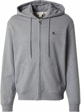 Calvin Klein Jeans Tepláková bunda  sivá