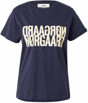 MADS NORGAARD COPENHAGEN Tričko  tmavomodrá / pastelovo žltá
