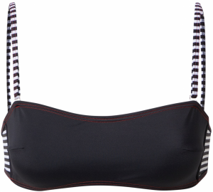 DIESEL Bikinový top 'DOLYS'  čierna / biela