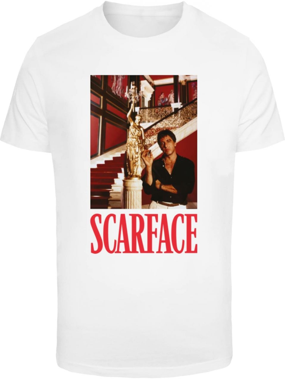 Merchcode Tričko 'Scarface Fountain'  zmiešané farby / biela