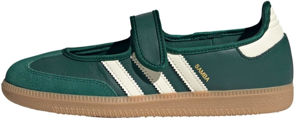 ADIDAS ORIGINALS Baleríny s ramienkom 'Samba'  smaragdová / biela